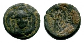 SELEUKIS & PIERIA. Seleukeia Pieria. Ae (1st century BC).
Condition: Very Fine

Weight: 2,74 gr
Diameter: 14,20 mm