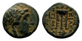 SELEUKIS & PIERIA. Seleukeia Pieria. Ae (1st century BC).
Condition: Very Fine

Weight: 4,10 gr
Diameter: 14,35 mm