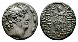 SELEUKID KINGS of SYRIA. Philip I Philadelphos. Circa 95/4-76/5 BC. AR Tetradrachm
Condition: Very Fine

Weight: 15,42 gr
Diameter: 23,45 mm