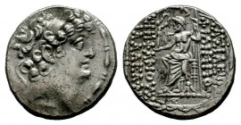 SELEUKID KINGS of SYRIA. Philip I Philadelphos. Circa 95/4-76/5 BC. AR Tetradrachm
Condition: Very Fine

Weight: 15,47 gr
Diameter: 23,75 mm