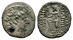 SELEUKID KINGS of SYRIA. Philip I Philadelphos. Circa 95/4-76/5 BC. AR Tetradrachm
Condition: Very Fine

Weight: 15,56 gr
Diameter: 25,70 mm