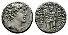 SELEUKID KINGS of SYRIA. Philip I Philadelphos. Circa 95/4-76/5 BC. AR Tetradrachm
Condition: Very Fine

Weight: 15,04 gr
Diameter: 24,60 mm