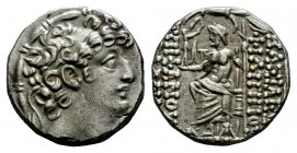 SELEUKID KINGS of SYRIA. Philip I Philadelphos. Circa 95/4-76/5 BC. AR Tetradrachm
Condition: Very Fine

Weight: 15,58 gr
Diameter: 24,90 mm