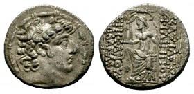 SELEUKID KINGS of SYRIA. Philip I Philadelphos. Circa 95/4-76/5 BC. AR Tetradrachm
Condition: Very Fine

Weight: 15,13 gr
Diameter: 24,80 mm