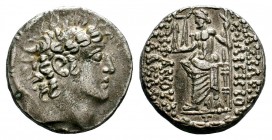 SELEUKID KINGS of SYRIA. Philip I Philadelphos. Circa 95/4-76/5 BC. AR Tetradrachm
Condition: Very Fine

Weight: 15,55 gr
Diameter: 24,55 mm