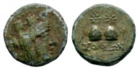 CILICIA. Soloi-Pompeiopolis. Ae (2nd-1st centuries BC).
Condition: Very Fine

Weight: 4,16 gr
Diameter: 18,90 mm