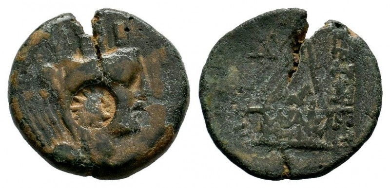 CILICIA. Tarsos. Ae (164-27 BC). 
Condition: Very Fine

Weight: 7,39 gr
Diameter...