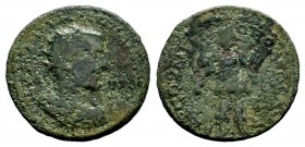 Philippus I (244-249 AD). AE34 (23.57 g), Tarsos, Cilicia.
Condition: Very Fine

Weight: 19,19 gr
Diameter: 33,75 mm