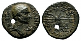 CILICIA. Olba. Augustus (27 BC-14 AD) Ae. Ajax, high priest and toparch.
Condition: Very Fine

Weight: 5,60 gr
Diameter: 18,70 mm