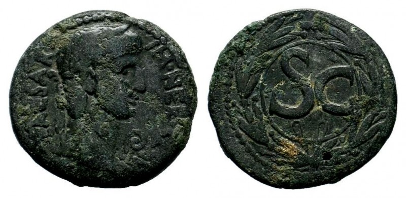 Nero Æ18 of Antioch, Syria. 54-68. 
Condition: Very Fine

Weight: 6,97 gr
Diamet...