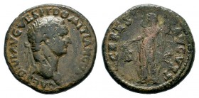 Domitian, as caesar (Titus, 79-81), Dupondius or As, 
Condition: Very Fine

Weight: 12,54 gr
Diameter: 26,90 mm