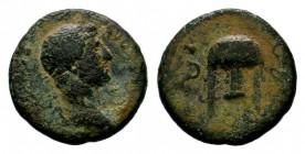 Hadrian, 117 - 138 AD AE
Condition: Very Fine

Weight: 3,61 gr
Diameter: 18,20 mm