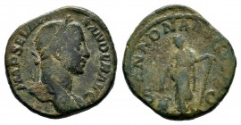 Severus Alexander (222-235 AD). AE Sestertius 
Condition: Very Fine

Weight: 15,56 gr
Diameter: 27,40 mm