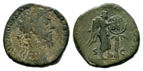 Commodus (177-192 AD). AE Sestertius
Condition: Very Fine

Weight: 17,67 gr
Diameter: 27,70 mm
