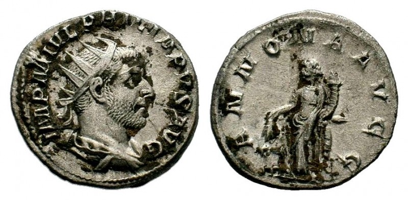 Philippus I. (244-249 AD). AR Antoninianus
Condition: Very Fine

Weight: 3,40 gr...