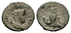 Philippus I. (244-249 AD). AR Antoninianus
Condition: Very Fine

Weight: 3,53 gr
Diameter: 21,30 mm