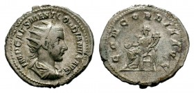Gordian III AR Antoninianus. Rome, AD 241-243.
Condition: Very Fine

Weight: 4,16 gr
Diameter: 21,80 mm
