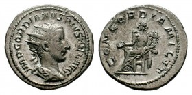 Gordian III AR Antoninianus. Rome, AD 241-243.
Condition: Very Fine

Weight: 4,72 gr
Diameter: 21,75 mm