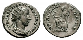 Gordian III AR Antoninianus. Rome, AD 241-243.
Condition: Very Fine

Weight: 4,71 gr
Diameter: 20,10 mm