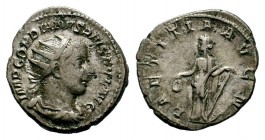 Gordian III AR Antoninianus. Rome, AD 241-243.
Condition: Very Fine

Weight: 4,69 gr
Diameter: 22,50 mm