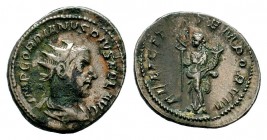 Gordian III AR Antoninianus. Rome, AD 241-243.
Condition: Very Fine

Weight: 4,59 gr
Diameter: 23,50 mm