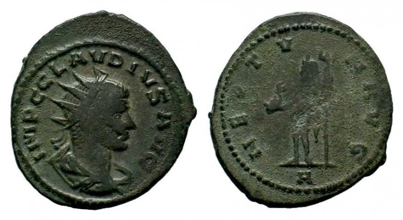 Claudius II (268-270 AD). AE silvered Antoninianus 
Condition: Very Fine

Weight...