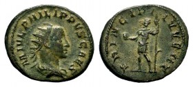 Philippus I (244-249 AD). AR Antoninianus
Condition: Very Fine

Weight: 4,59 gr
Diameter: 20,25 mm