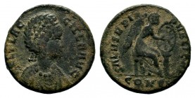 Aelia Flaccilla; CON, 383-386 AD, AE 
Condition: Very Fine

Weight: 4,82 gr
Diameter: 21,00 mm