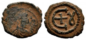Justinian I, 527-565 AD.
Condition: Very Fine

Weight: 2,41 gr
Diameter: 16,00 mm