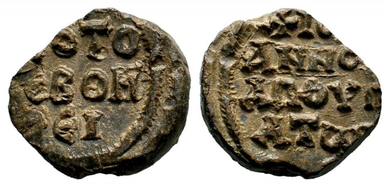 BYZANTINE LEAD SEALS. 7th - 13th C. AD.
Condition: Very Fine

Weight: 8,30 gr
Di...