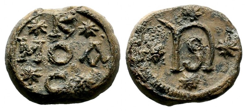 BYZANTINE LEAD SEALS. 7th - 13th C. AD.
Condition: Very Fine

Weight: 12,17 gr
D...