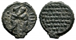 BYZANTINE LEAD SEALS. 7th - 13th C. AD.
Condition: Very Fine

Weight: 6,69 gr
Diameter: 25,60 mm
