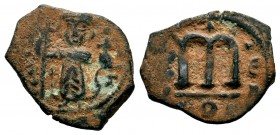 ARAB-BYZANTINE. Early Caliphate (636-660). Ae Fals. 
Condition: Very Fine

Weight: 3,73 gr
Diameter: 20,00 mm