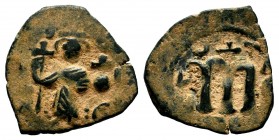 ARAB-BYZANTINE. Early Caliphate (636-660). Ae Fals. 
Condition: Very Fine

Weight: 2,81 gr
Diameter: 19,80 mm
