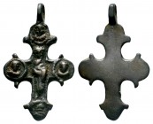 Byzantine Silver Cross
Condition: Very Fine

Weight: 6,36 gr
Diameter: 43,25 mm