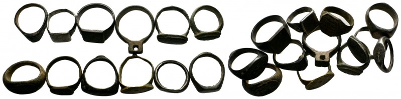 Lot of 12 Byzantine Rings
Condition: Very Fine

Weight:
Diameter: