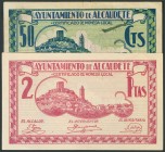 ALCAUDETE (JAEN). 50 Céntimos y 2 Pesetas. (1938ca). (González: 311, 312). EBC/EBC+.