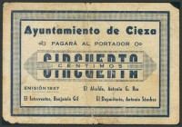 CIEZA (MURCIA). 50 Céntimos. 1937. (González: 1966). RC.