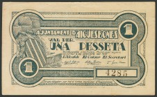 AIGUESBONES (BARCELONA). 50 Céntimos. (1938ca). (González: 6049). EBC.