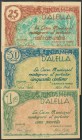 ALELLA (BARCELONA). 25 Céntimos, 50 Céntimos y 1 Peseta (1938ca). (González: 6158/60). SC/EBC.