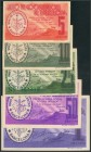 BARCELONA-UNIO DE COOPERADORS. 5 Céntimos, 10 Céntimos, 25 Céntimos, 50 Céntimos y 1 Peseta. 14 de Septiembre de 1936. (Gonzsález: 6878/81). EBC-/EBC+...