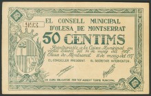 OLESA DE MONTSERRAT (BARCELONA). 50 Céntimos. 18 de Mayo de 1937. (González: 8923). EBC.