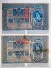 ALEMANIA y AUSTRIA. Bonito conjunto de 46 billetes de ambos países de la primera mitad del siglo XX, incluyendo un pequeño grupo de Notgelds. SC/MBC. ...