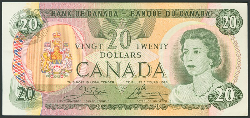 CANADA. 20 Dollars. 1979. Sin serie. Firma Crow-Bovey. (Pick: 93b). EBC.