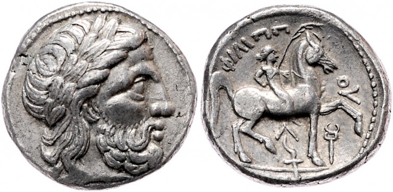 Mazedonien Königreich
Phillipp II. 359 - 336 v. Chr. Tetradrachme o. J. 14,05g....