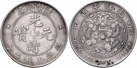 China Tar - Ching - Ti - Kua
 Dollar o. J. (1908) Tientsin Central Mint. 26,67g. KM Y14, L./M. 11 ss/vz
