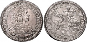 Deutschland Nürnberg
Stadt Taler 1693 mit Titel Leopold I. Nürnberg. 29,28g. Dav. 5665 ss/vz