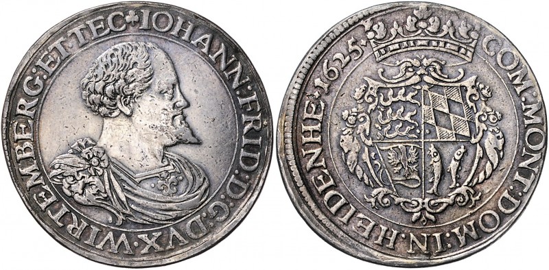 Deutschland Württemberg
Johann Friedrich 1608 - 1628 Taler 1625 (aus 1624) Stut...