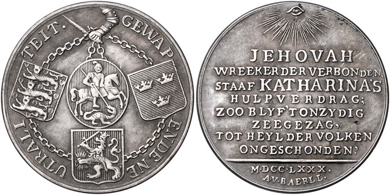 Russland Katharina II. 1762 - 1796
 Medaille 1780 auf die von der Zarin vorgesc...