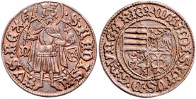 Ungarn Königreich
Wladislaw II. 1490 - 1516 Goldgulden o. J. (1443-44) Kupferabschlag. Nagybanya. 3,79g. zu Pohl F1-11 vz